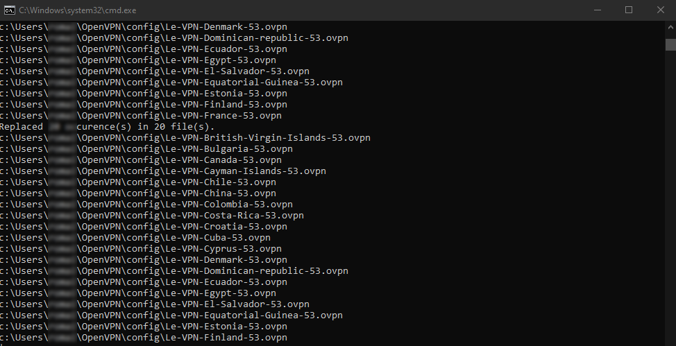 Файл конфигурации OPENVPN. MMMC config. Config configuration file