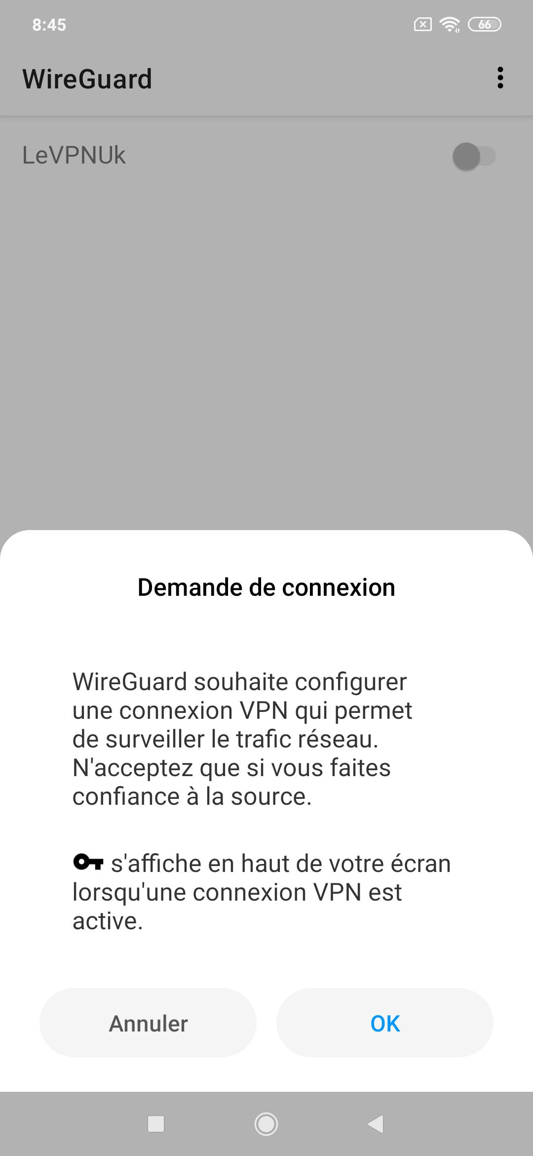 Le VPN Wireguard Android