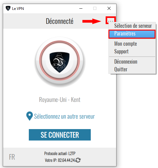 Le VPN options