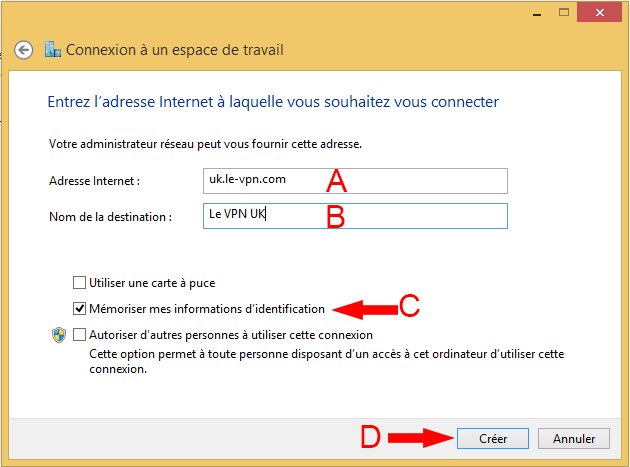 Le VPN L2TP Windows 8 and 8.1