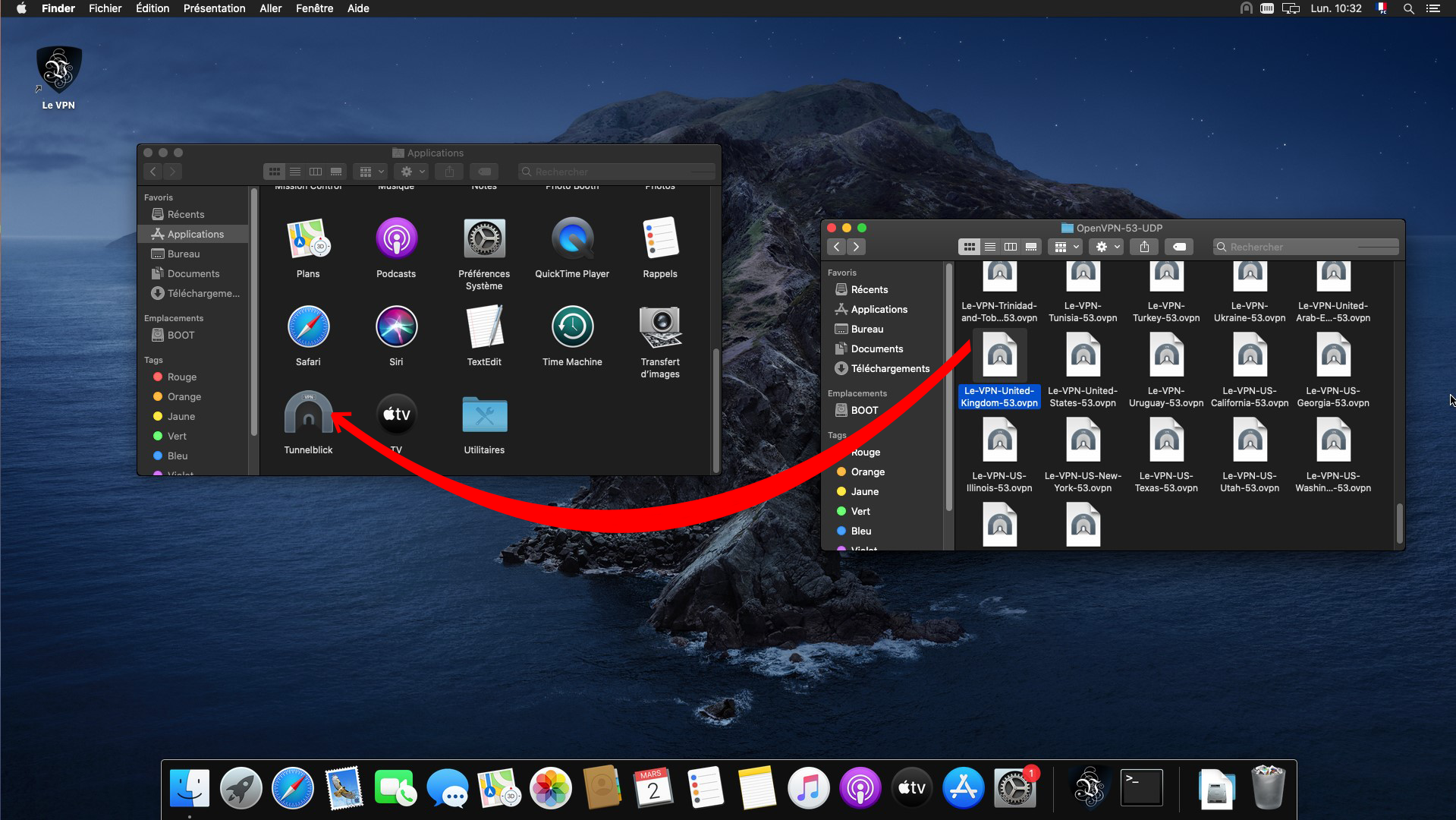 Le VPN MacOS OpenVPN Tunnelblick