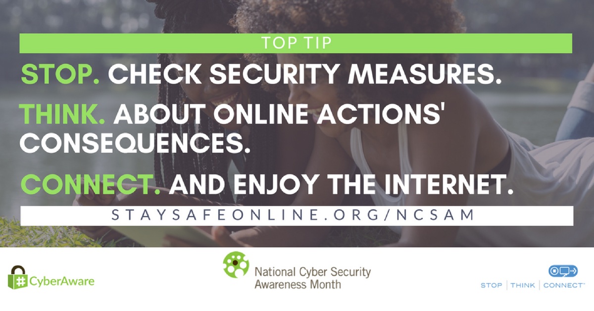 Cyber Security Awareness Month – Week 1
