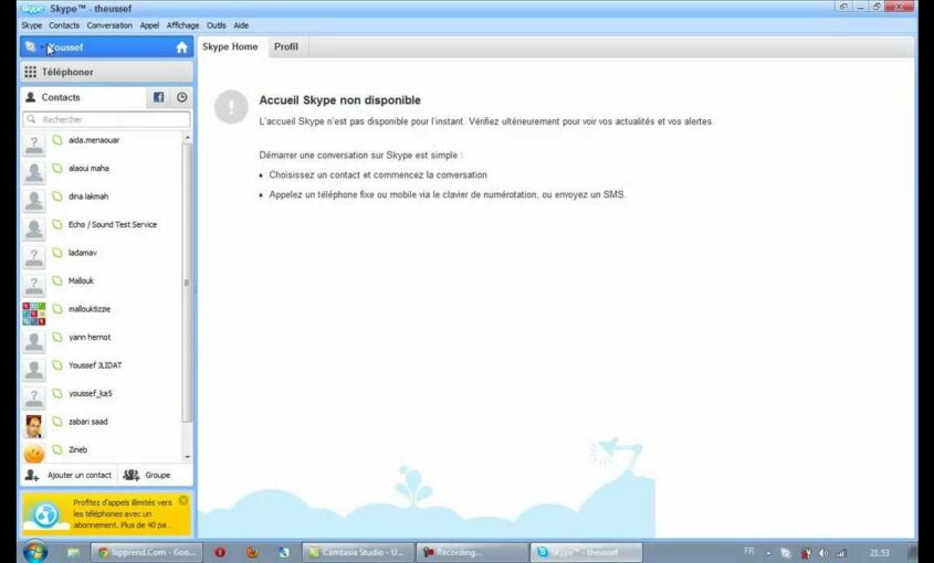 Unblock skype
