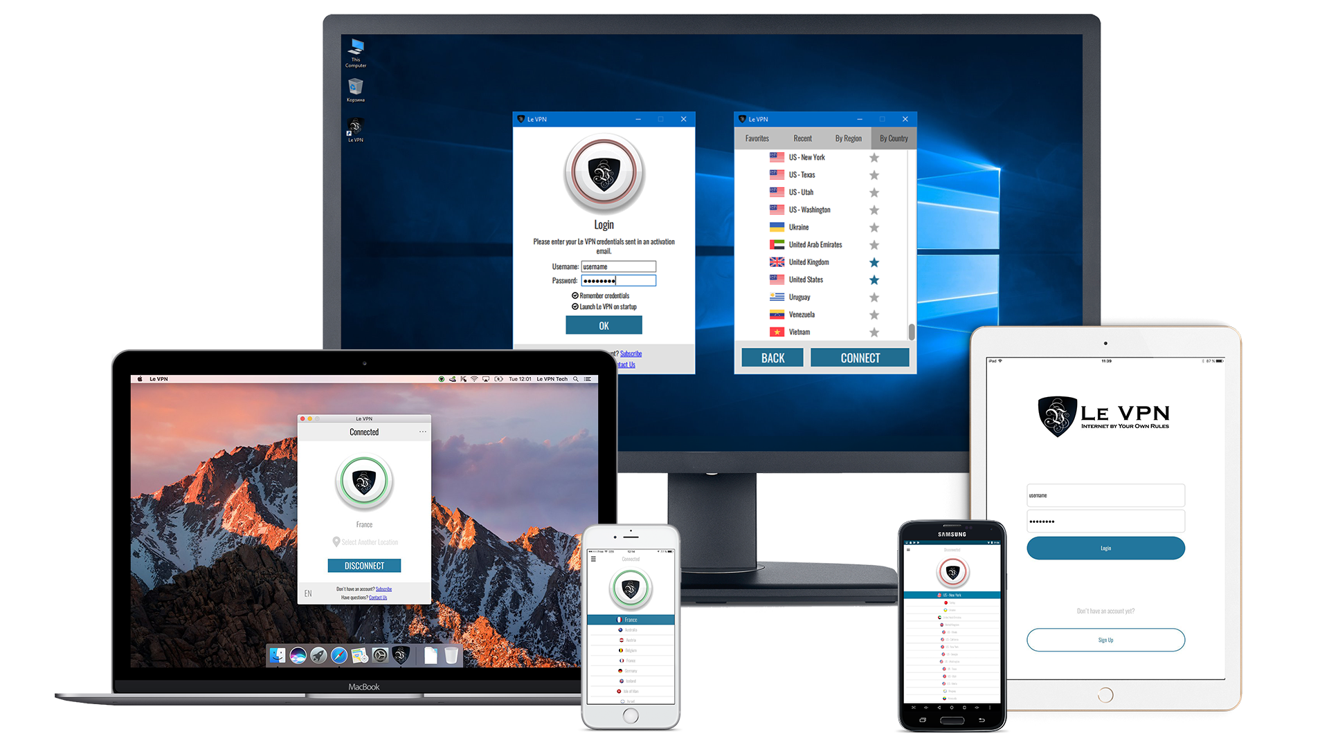 Change IP website with Le VPN