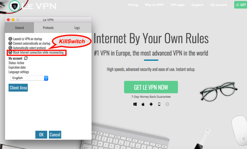 VPN Kill Switch: what is Kill Switch and why only use VPN with kill switch function? All you need to know about VPN Kill Switch: What is Kill Switch? Why only use VPN with kill switch function & where to find it in Le VPN app? | Le VPN