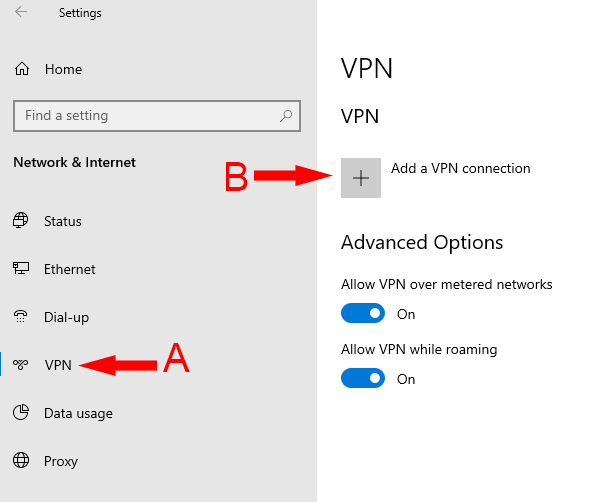 Le VPN Win 10 L2TP