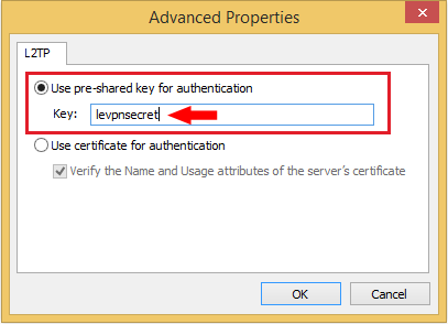 Le VPN L2TP Windows 8 and 8.1