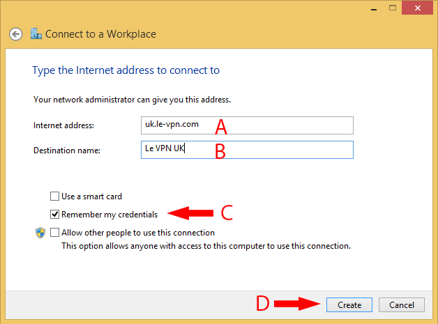 Le VPN L2TP Windows 8 and 8.1