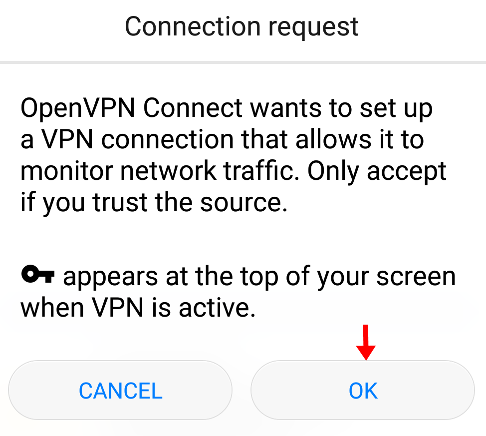 Le VPN installation OpenVPN sur Android