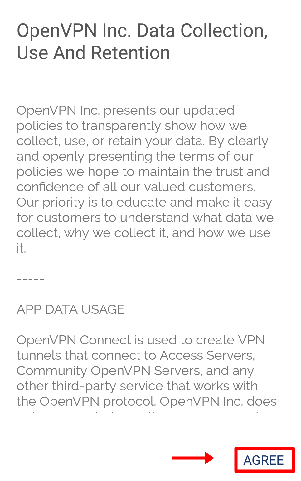 Le VPN installation OpenVPN sur Android